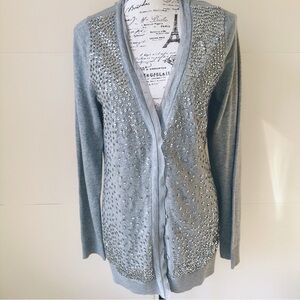 New sequin grey cardigan XL